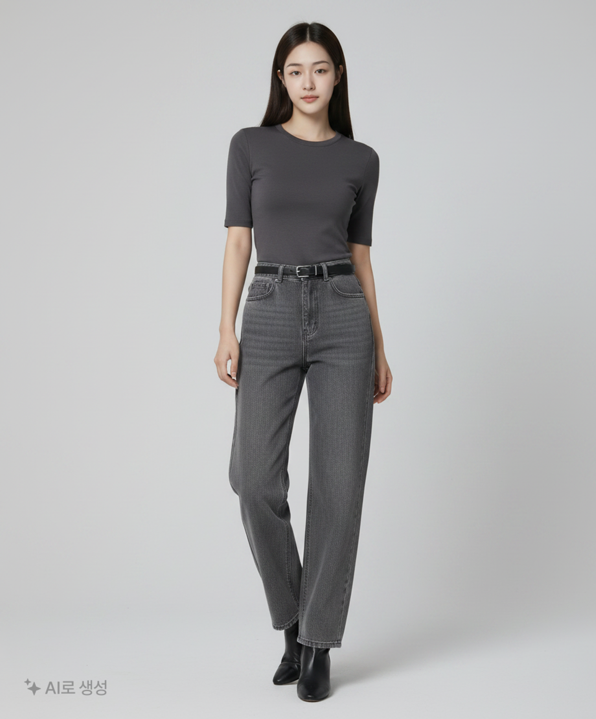 미쏘(MIXXO) 10부 와이드핏 데님 MIWTJCT27J 28