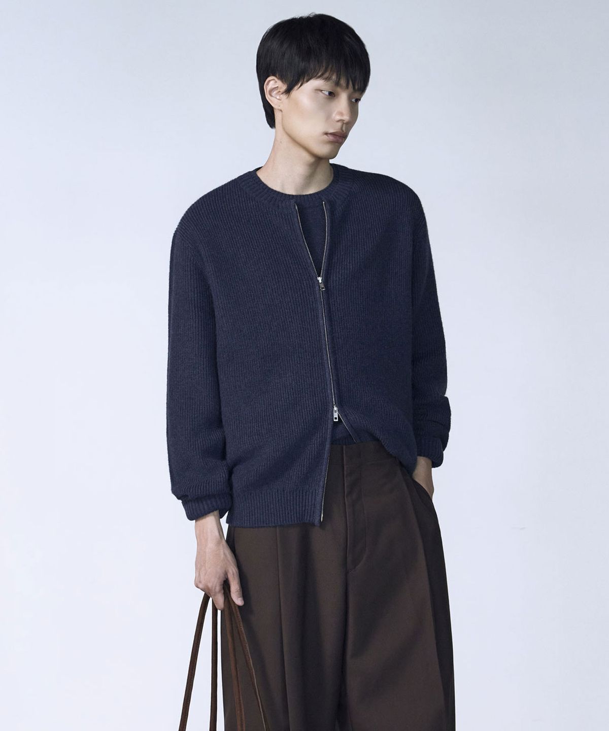 더니트컴퍼니(THEKNITCOMPANY) 폭스 블렌디드 집업 가디건 3color