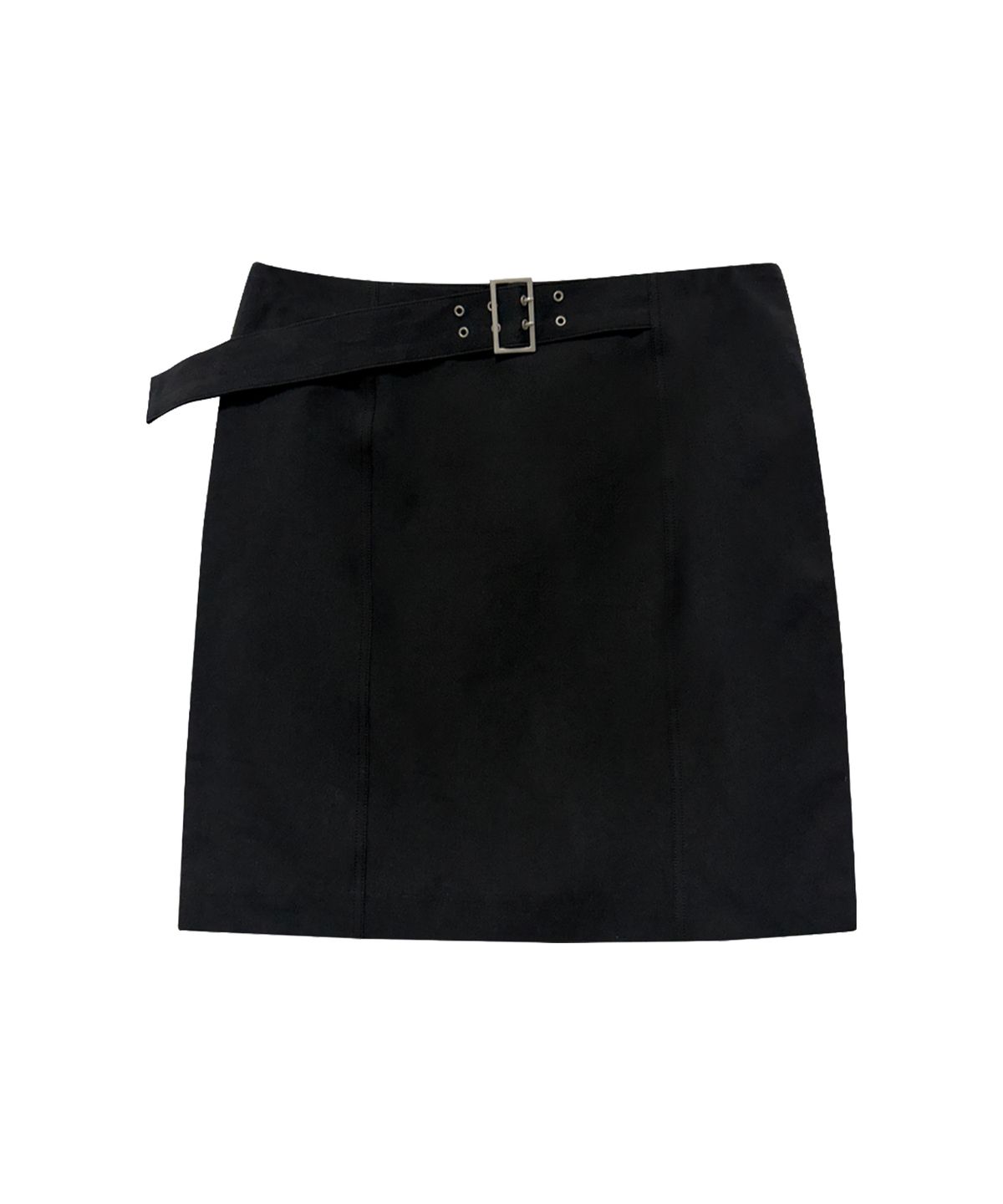 이프소마그넷(IFSO MAGNET) Belt Midi Skirt - BLACK