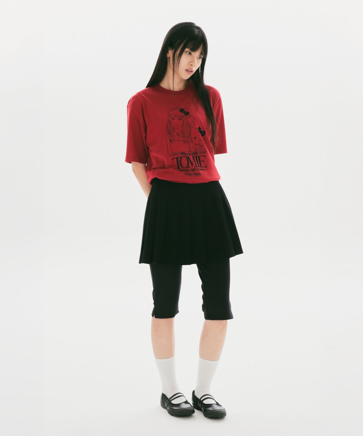 스파오(SPAO) [산리오X이토준지] 반팔 티셔츠(Red)_SPRLG49U04