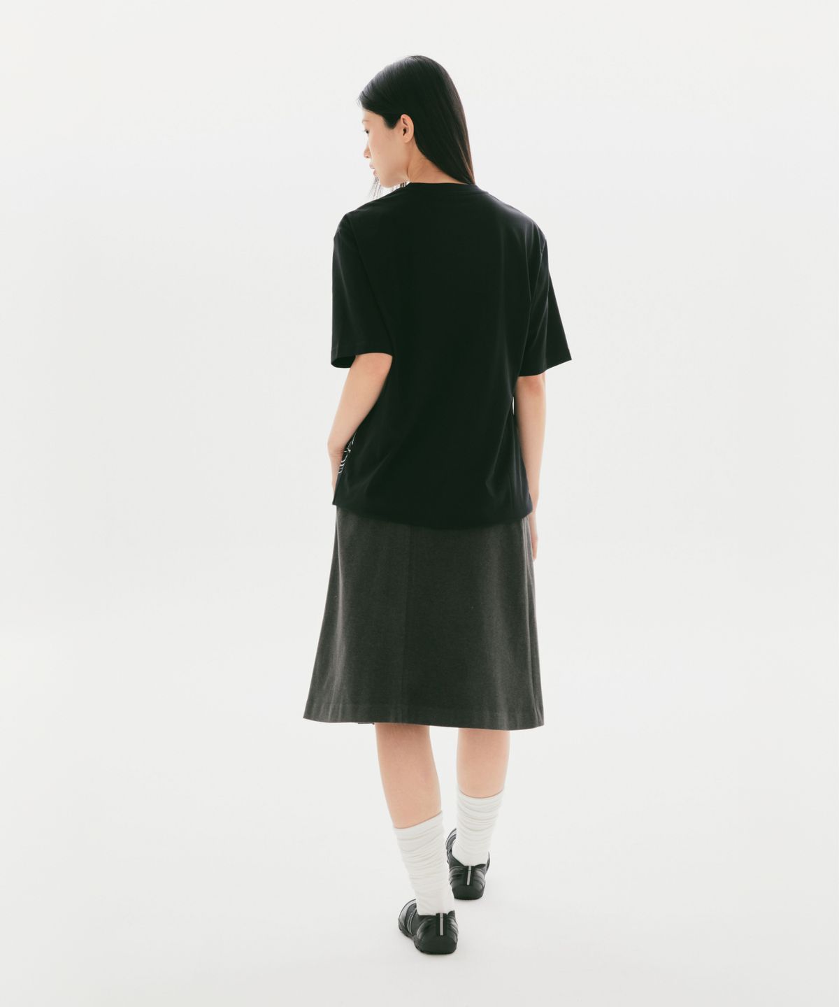 스파오(SPAO) [산리오X이토준지] 반팔 티셔츠(Black)_SPRLG49U04