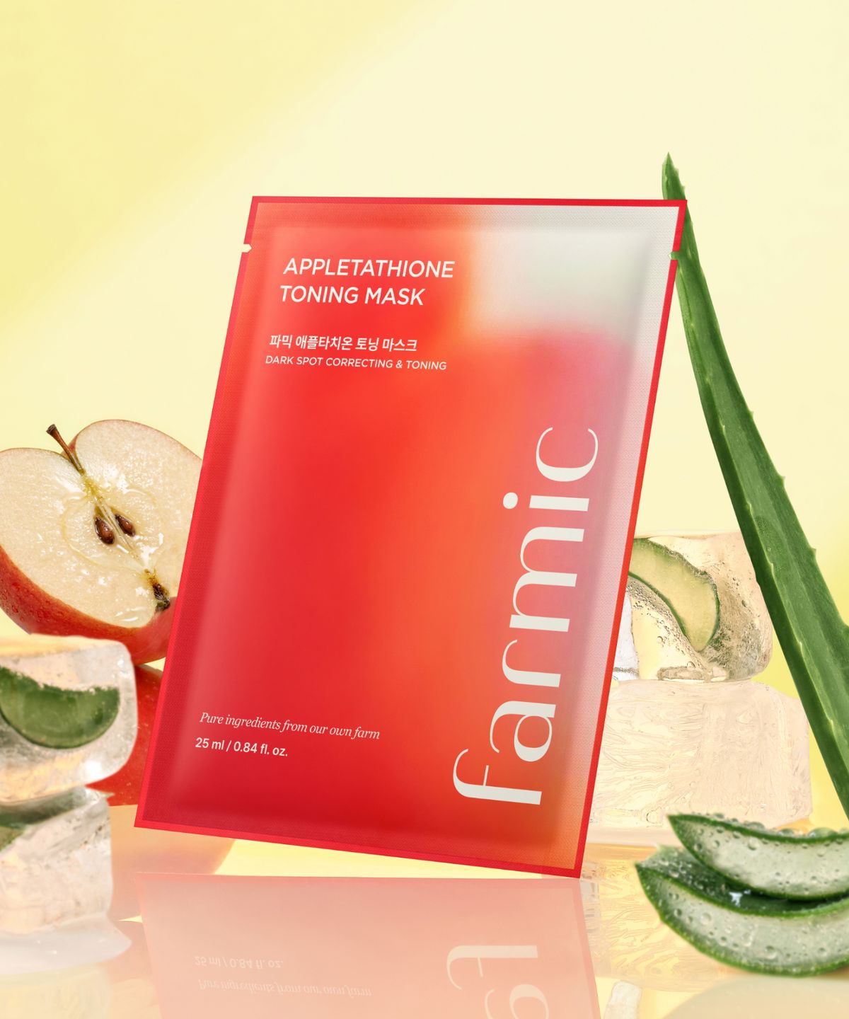 파믹(FARMIC) 애플타치온 토닝 마스크팩 25ml *10매