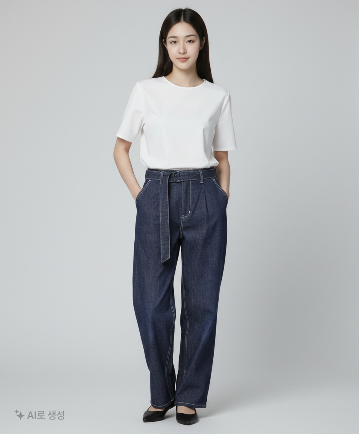 아우브아워(AUBOUR) 청/데님 팬츠 1