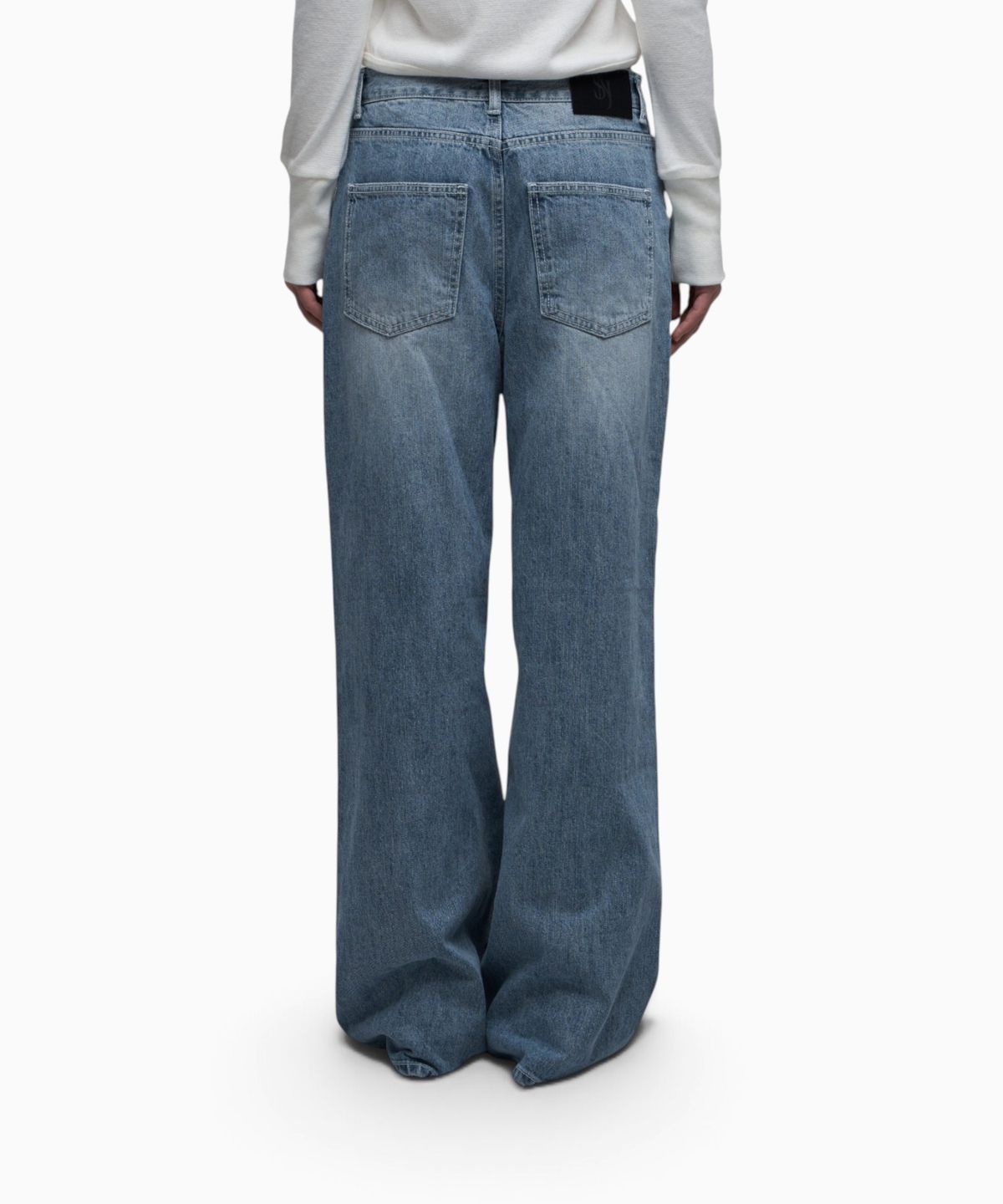 시너진(SYNERJYN) 201 CAT WASHING STRAIGHT JEANS LIGHT BLUE
