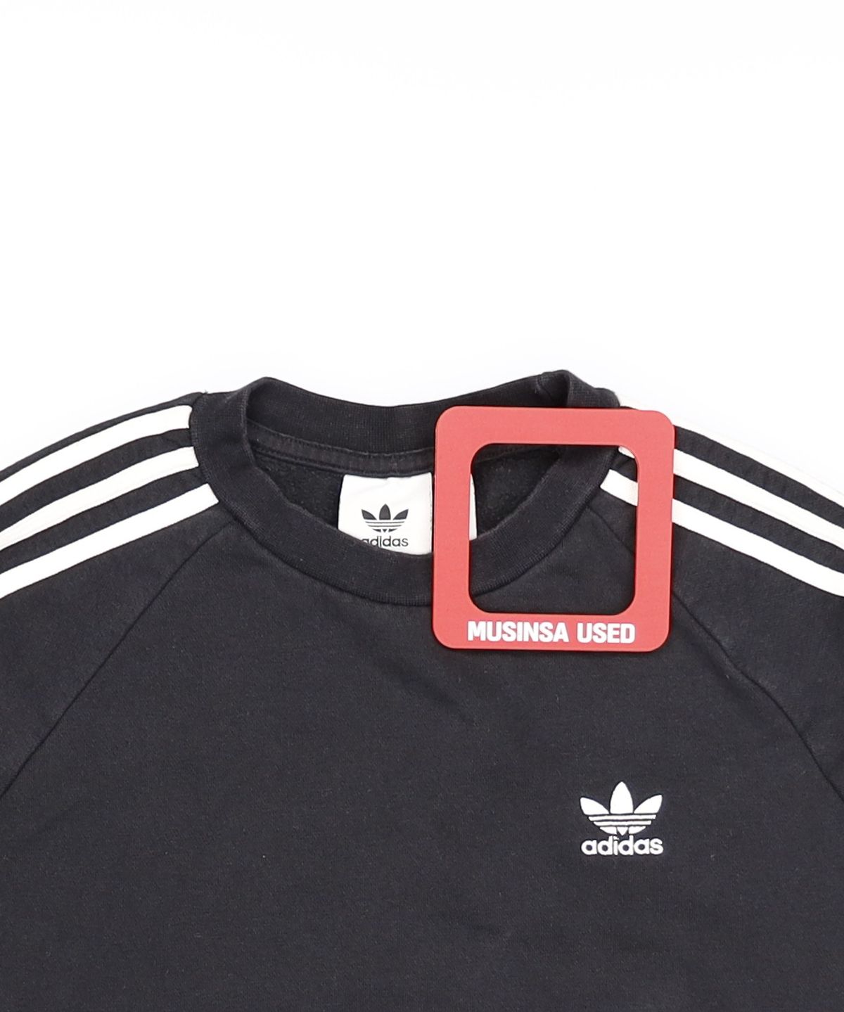 아디다스(ADIDAS) 3 ST 크루 - 블랙 / DV1555 L