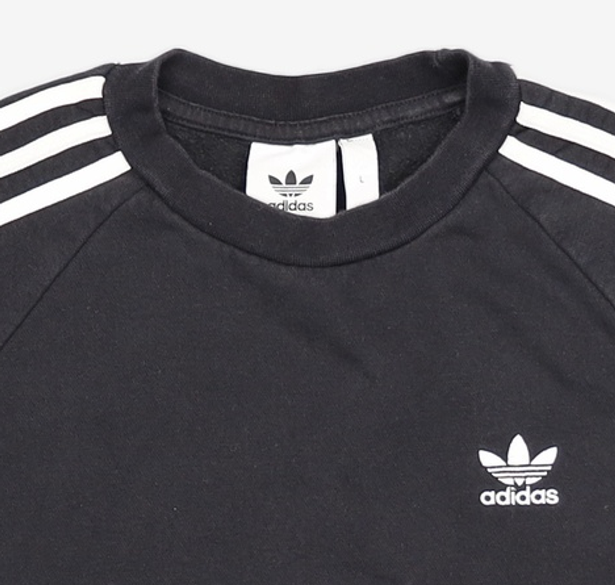 아디다스(ADIDAS) 3 ST 크루 - 블랙 / DV1555 L