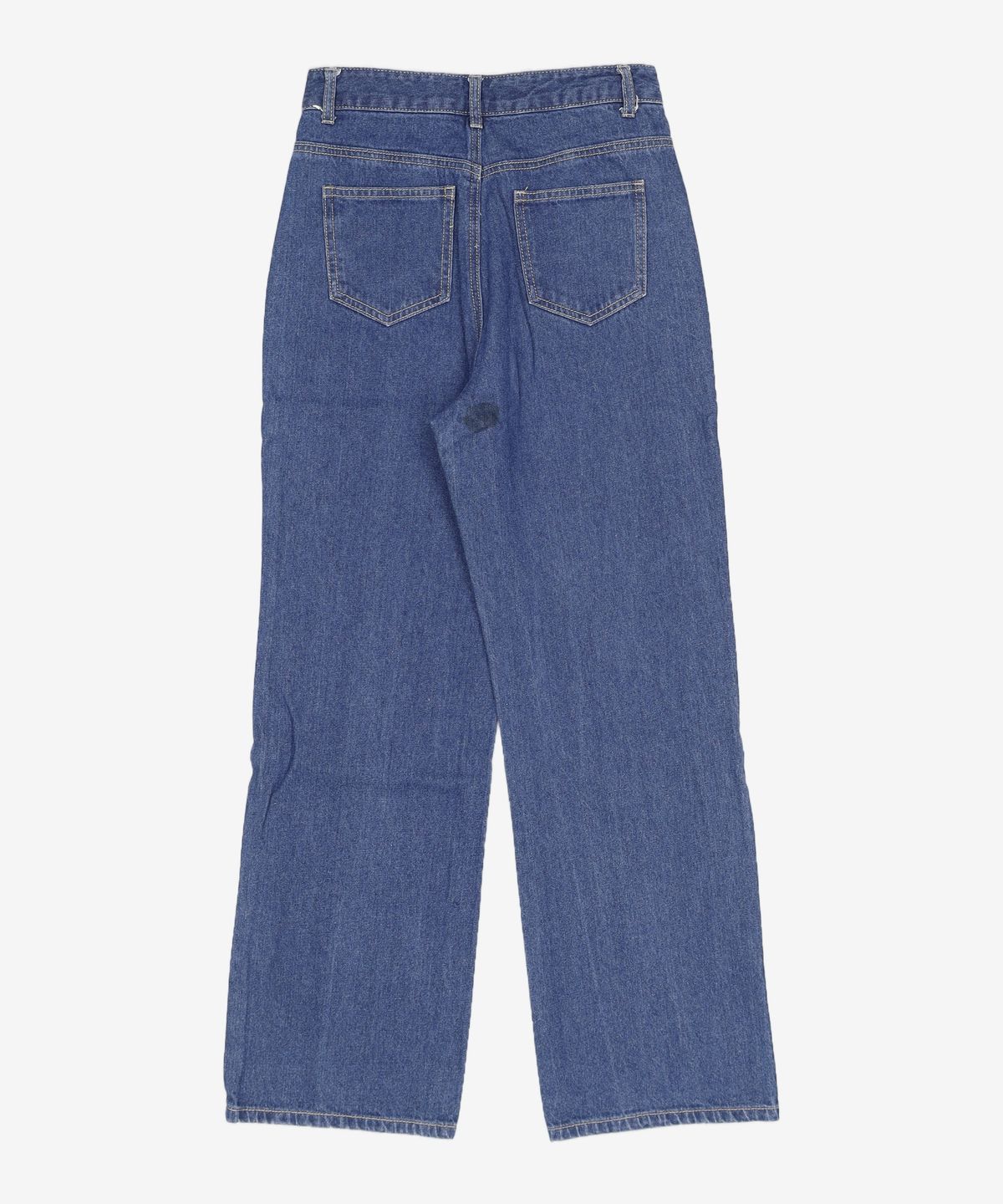 미쏘(MIXXO) 밑단말아박기 롱와이드핏 데님 MIWTJC807J 26