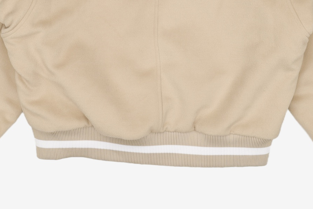노매뉴얼(NOMANUAL) TAYLOR VARSITY JACKET - BEIGE 95