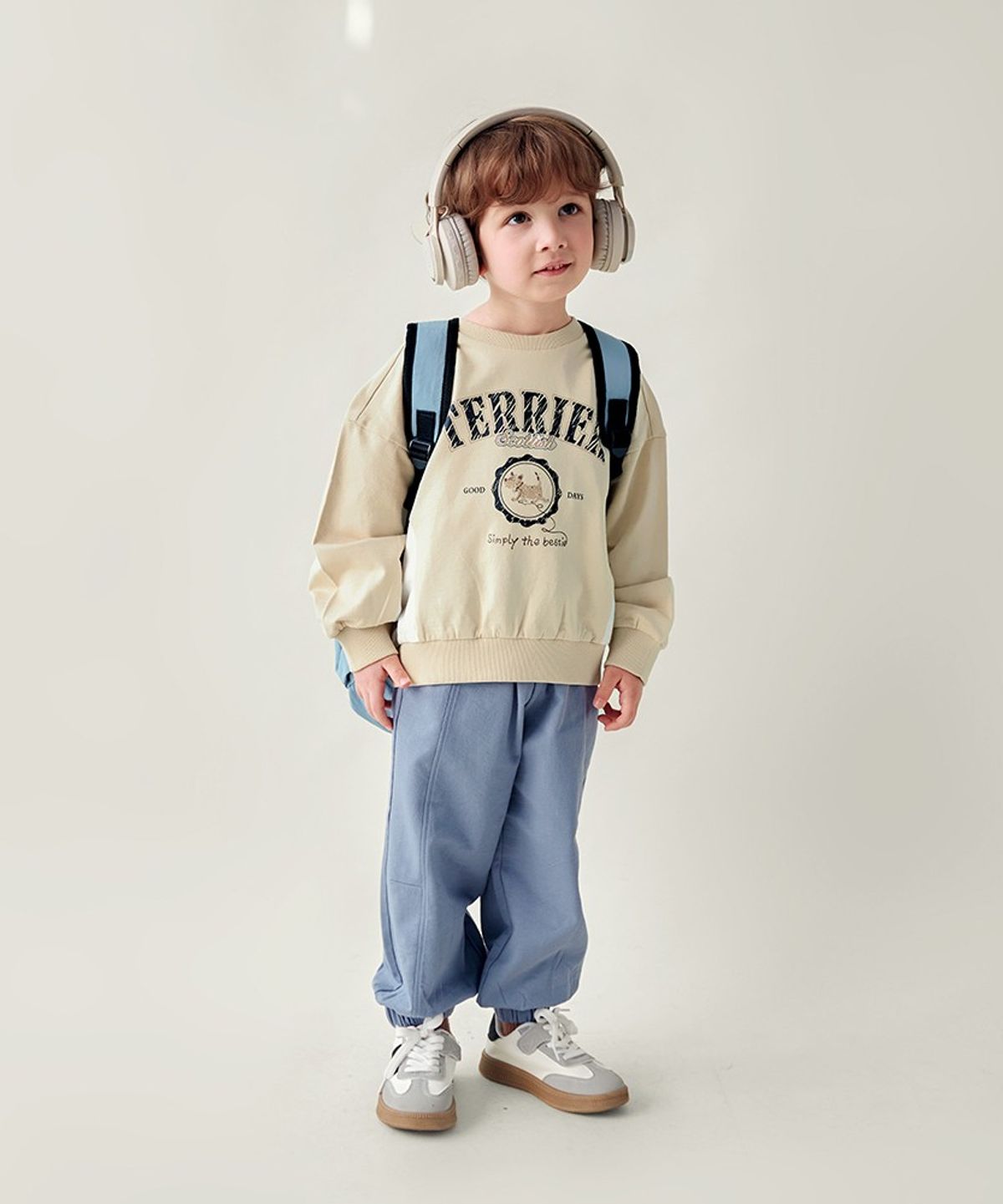 월튼키즈(WALTON KIDS) 테리어배색맨투맨티셔츠