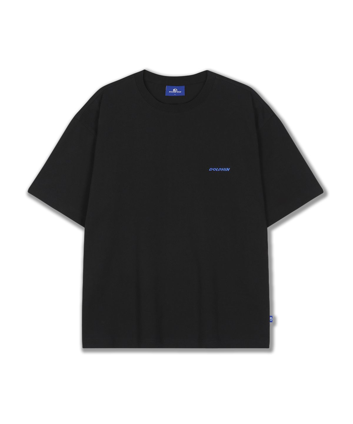 돌핀웨이브어패럴(DOLPHIN WAVE APPAREL) [세트] 돌핀 자수 로고 반팔 티셔츠 + 원턱 스웨트 하프 쇼츠