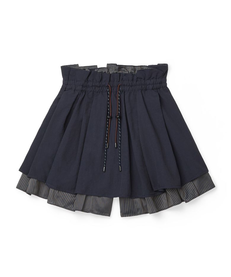 STRIPED PANEL SHORTS - 2 colors