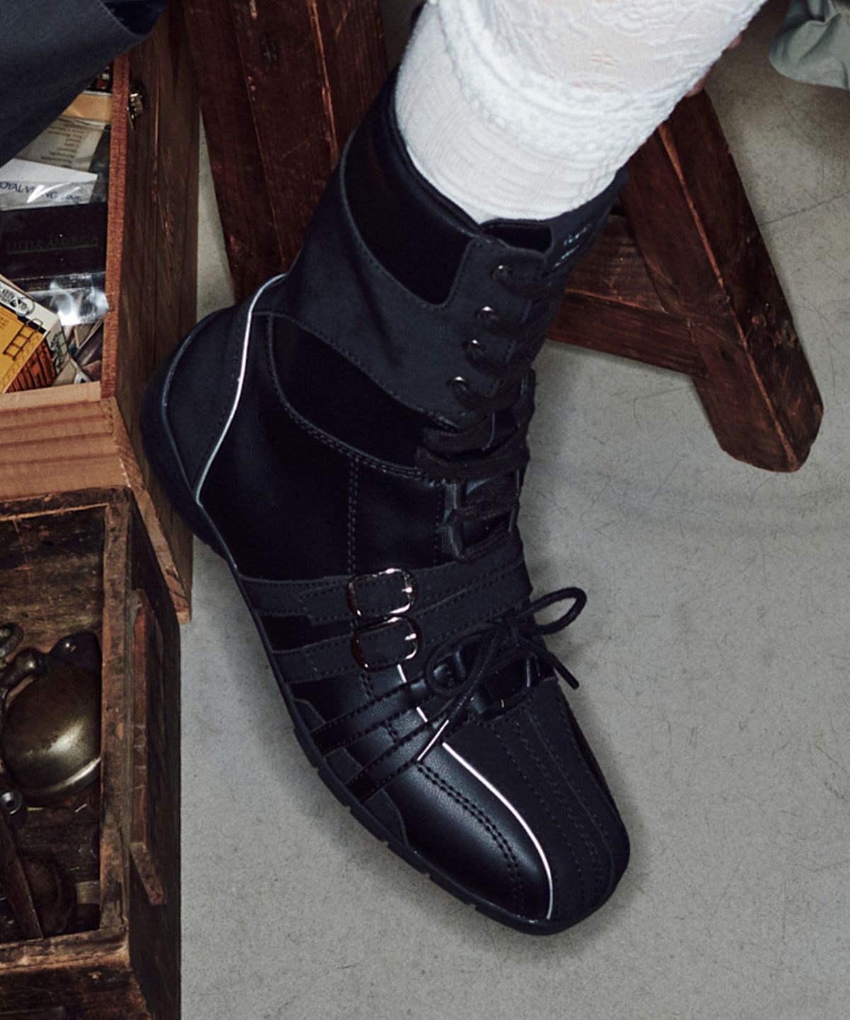 락피쉬웨더웨어(ROCKFISH WEATHERWEAR) ASTER HIGH TOP SNEAKERS - 2 colors