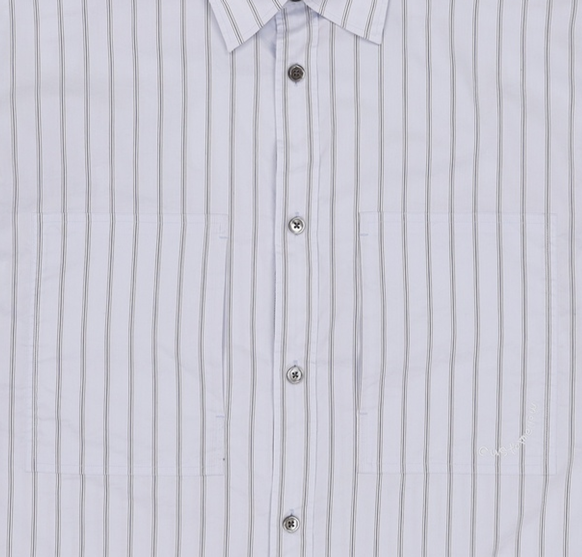 커스텀멜로우(CUSTOMELLOW) stripe wide-fit half sleeve shirt_CWSAM23408BUX 105
