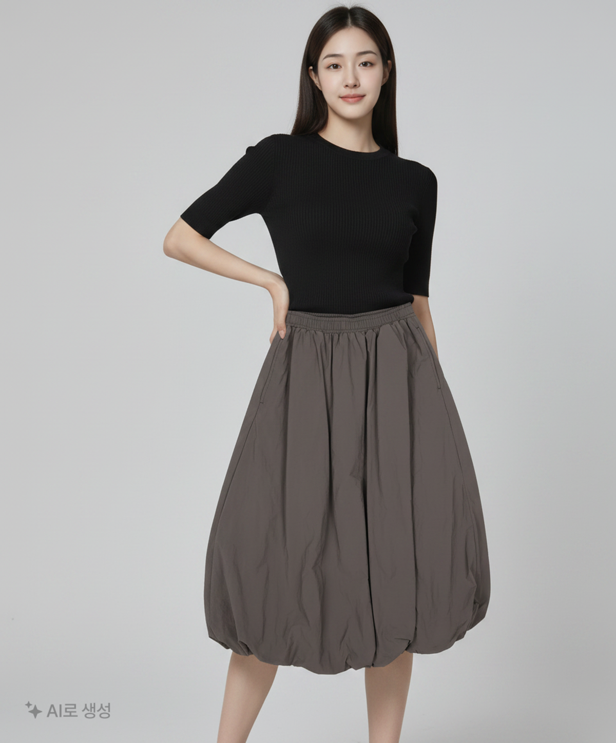 무신사 스탠다드(MUSINSA STANDARD) 미디스커트 S