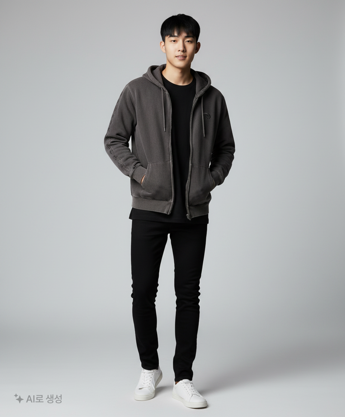 꼼파뇨(CPGN STUDIO) 후드 집업 L