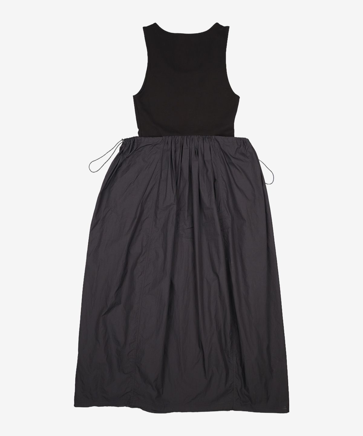 아모멘토(AMOMENTO) SHEER JERSEY DRESS_BLACK 0