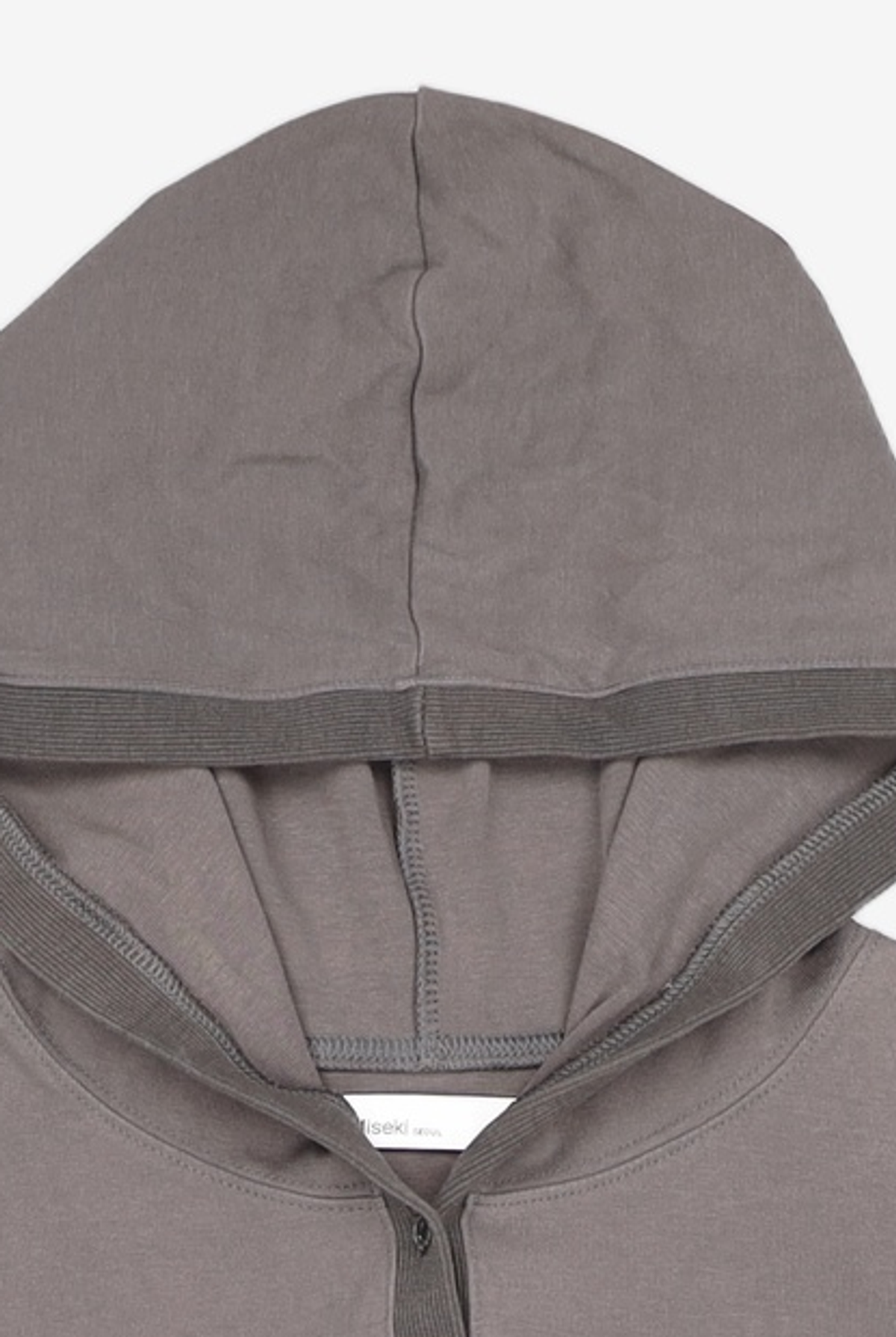 미세키서울(MISEKI SEOUL) Fitted hoodie long sleeves CHARCOAL S