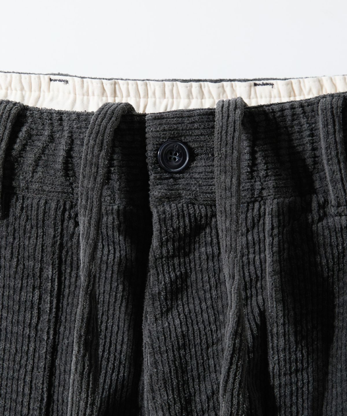 홀리선(HORLISUN) Cove Corduroy Loose Pants Charcoal