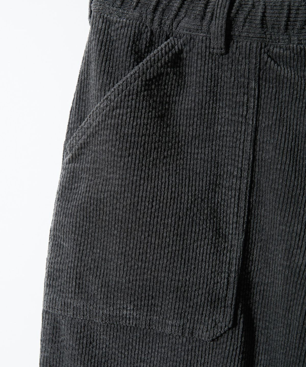 홀리선(HORLISUN) Cove Corduroy Loose Pants Charcoal