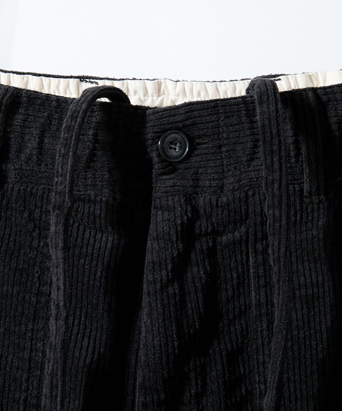홀리선(HORLISUN) Cove Corduroy Loose Pants Black