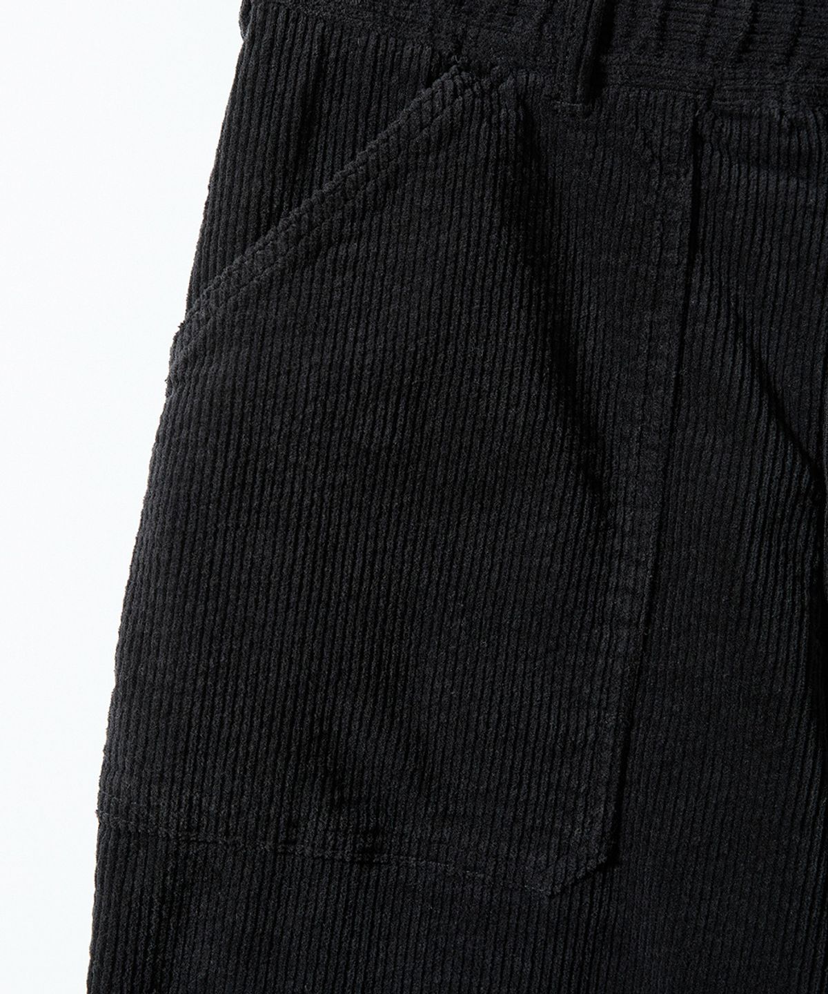 홀리선(HORLISUN) Cove Corduroy Loose Pants Black