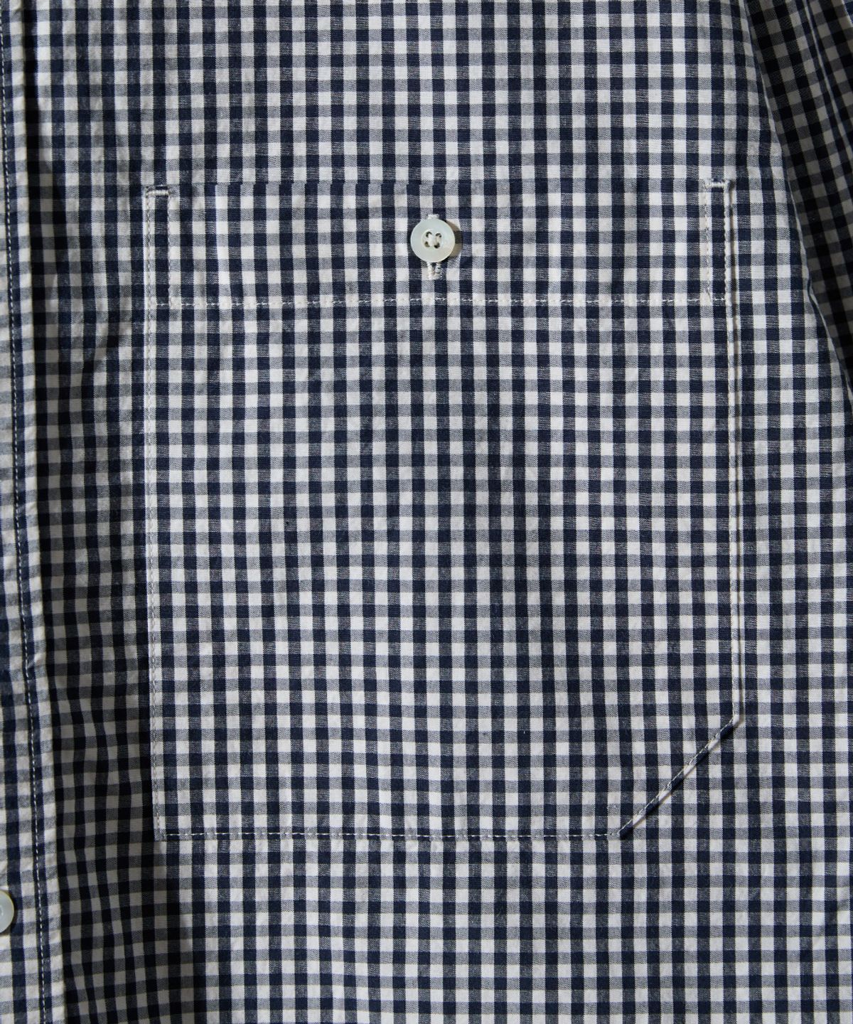 홀리선(HORLISUN) Jane Typewriter Gingham Check Shirt Navy