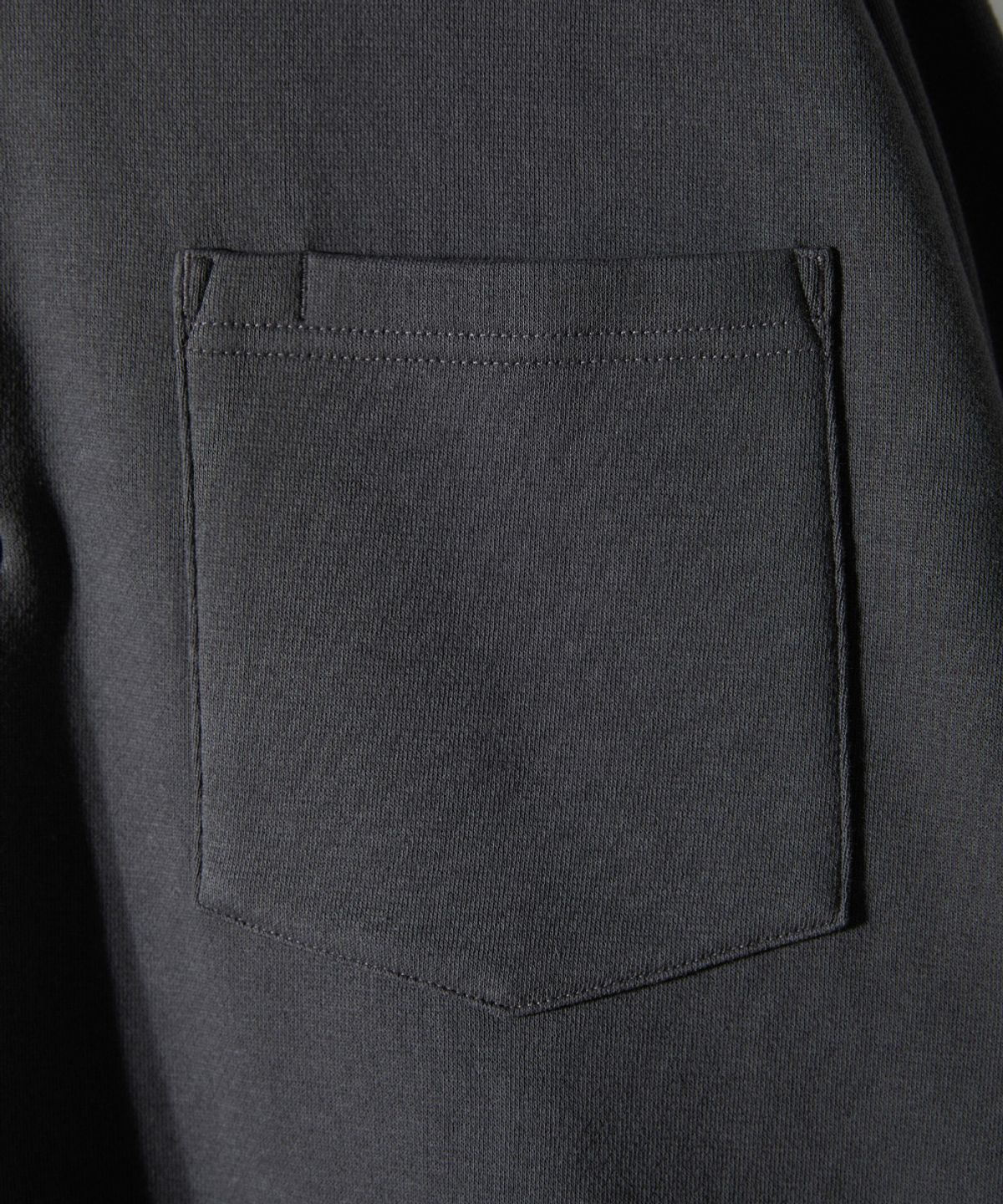 홀리선(HORLISUN) Sugarpine Raglan Collar Sweatshirt Charcoal