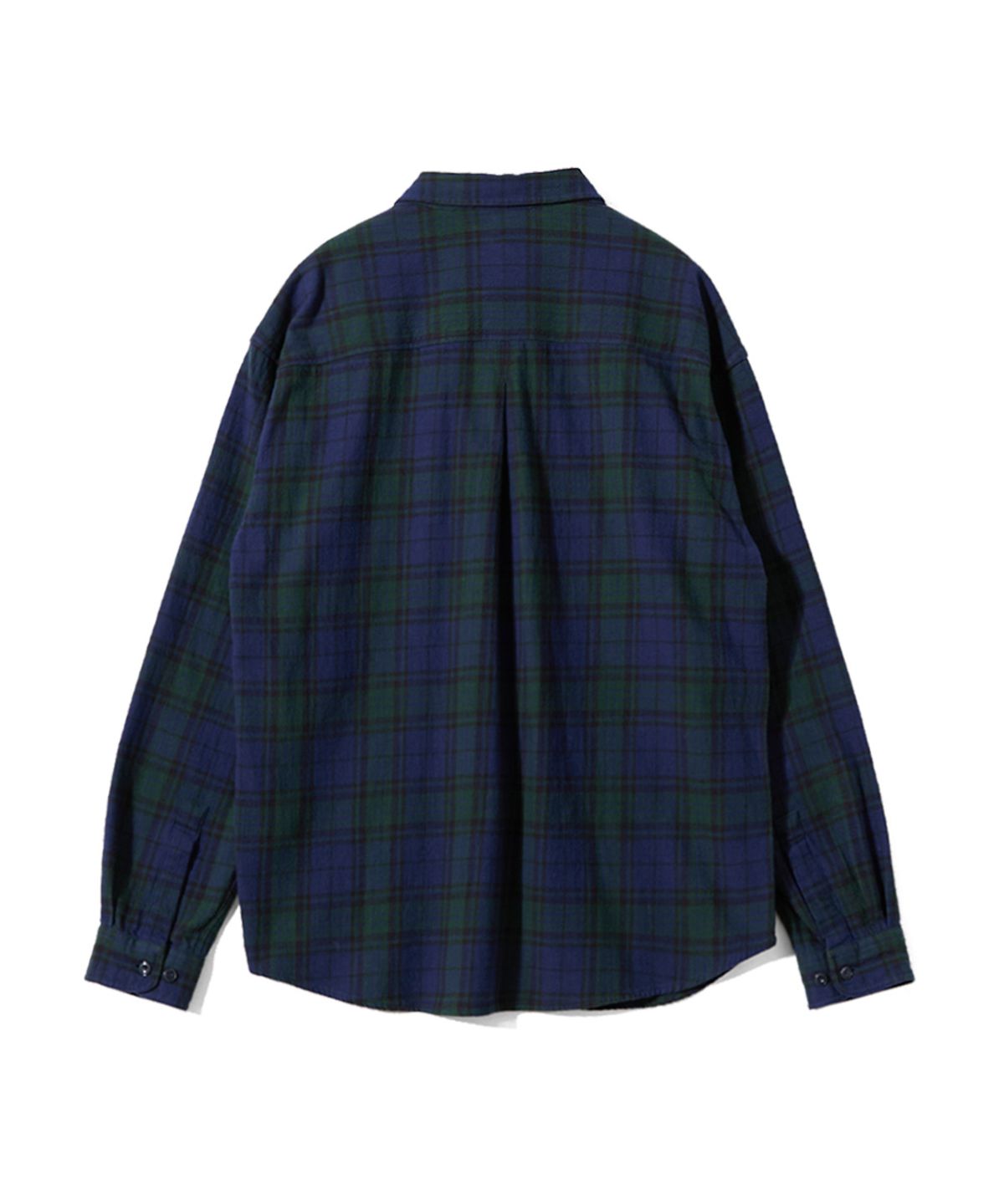 홀리선(HORLISUN) Madison Twill Check Shirt Navy