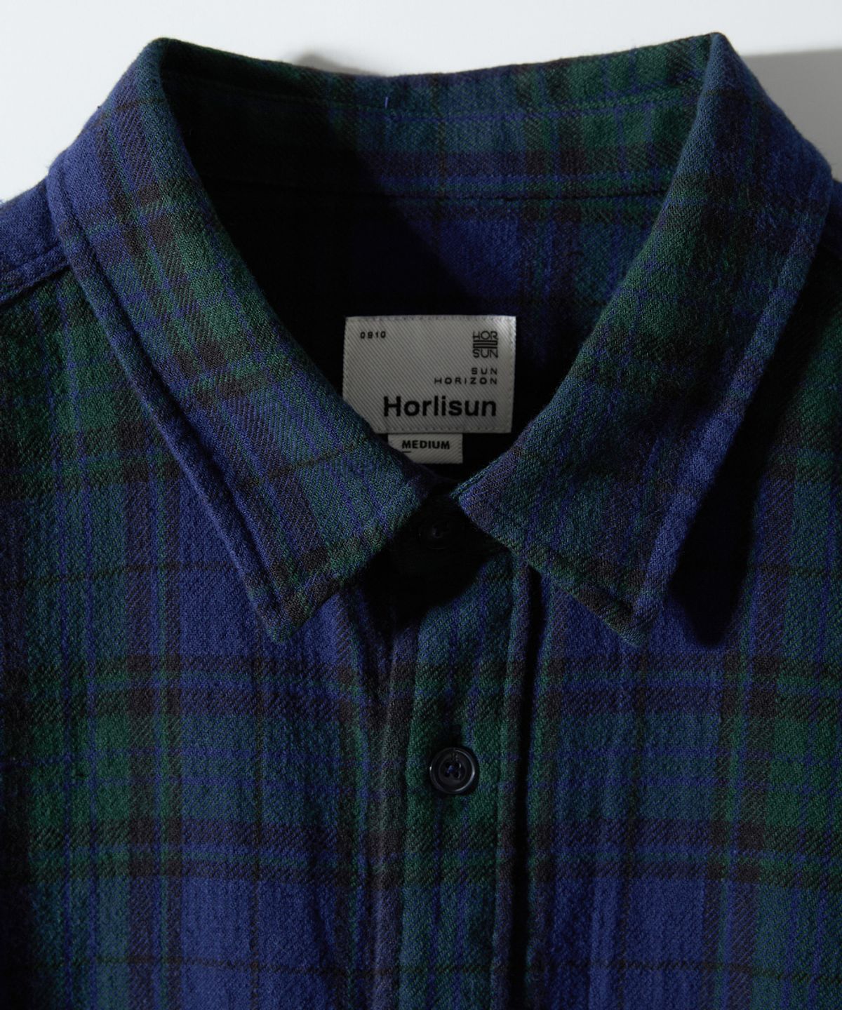 홀리선(HORLISUN) Madison Twill Check Shirt Navy
