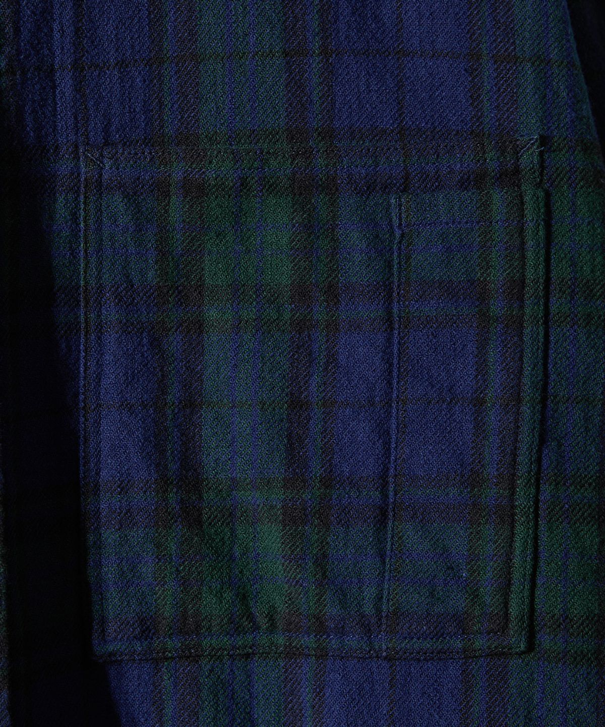 홀리선(HORLISUN) Madison Twill Check Shirt Navy