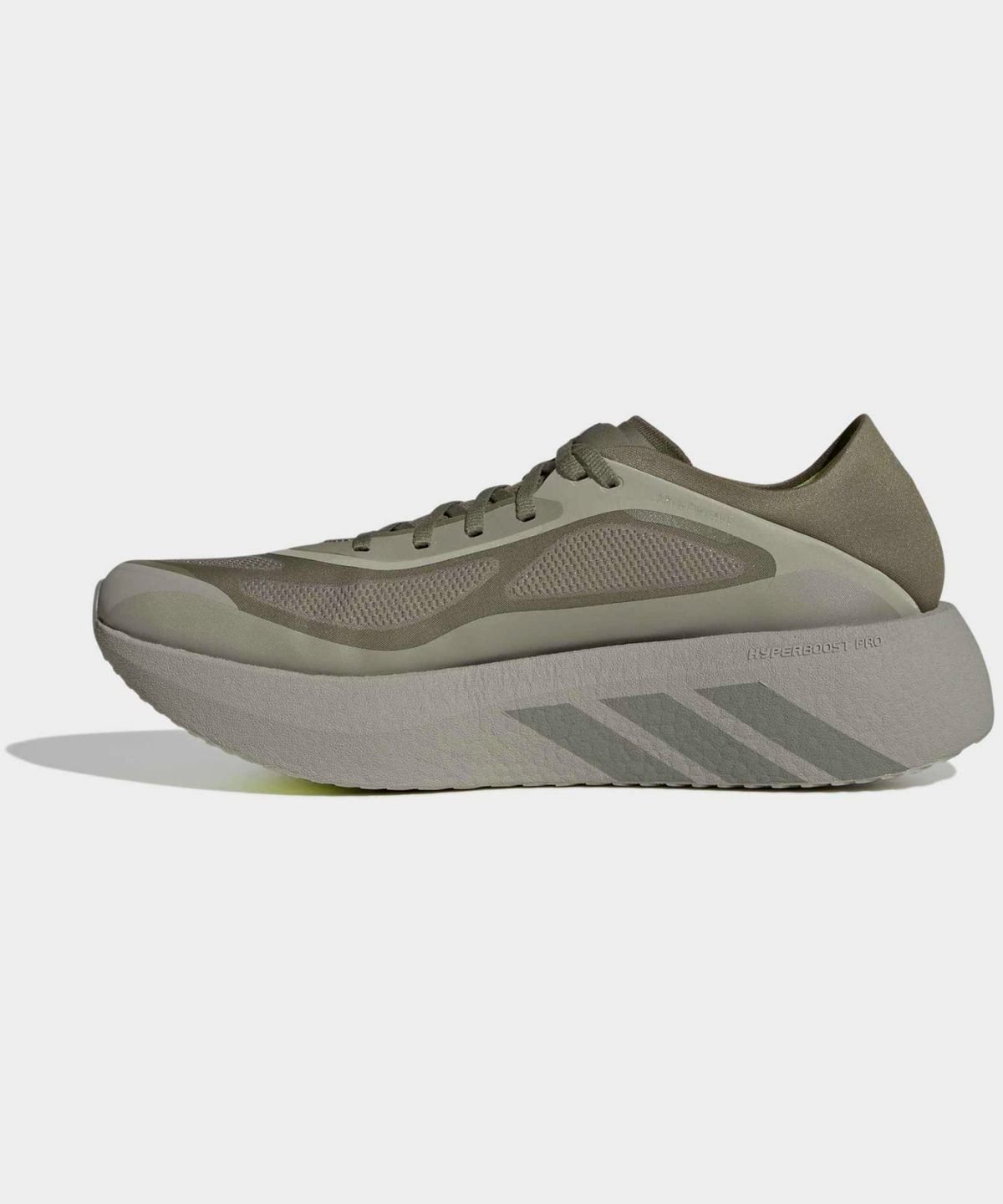 아디다스(ADIDAS) 하이퍼부스트 런 러닝화 M - 실버페블:미디엄카키 / HQ9478