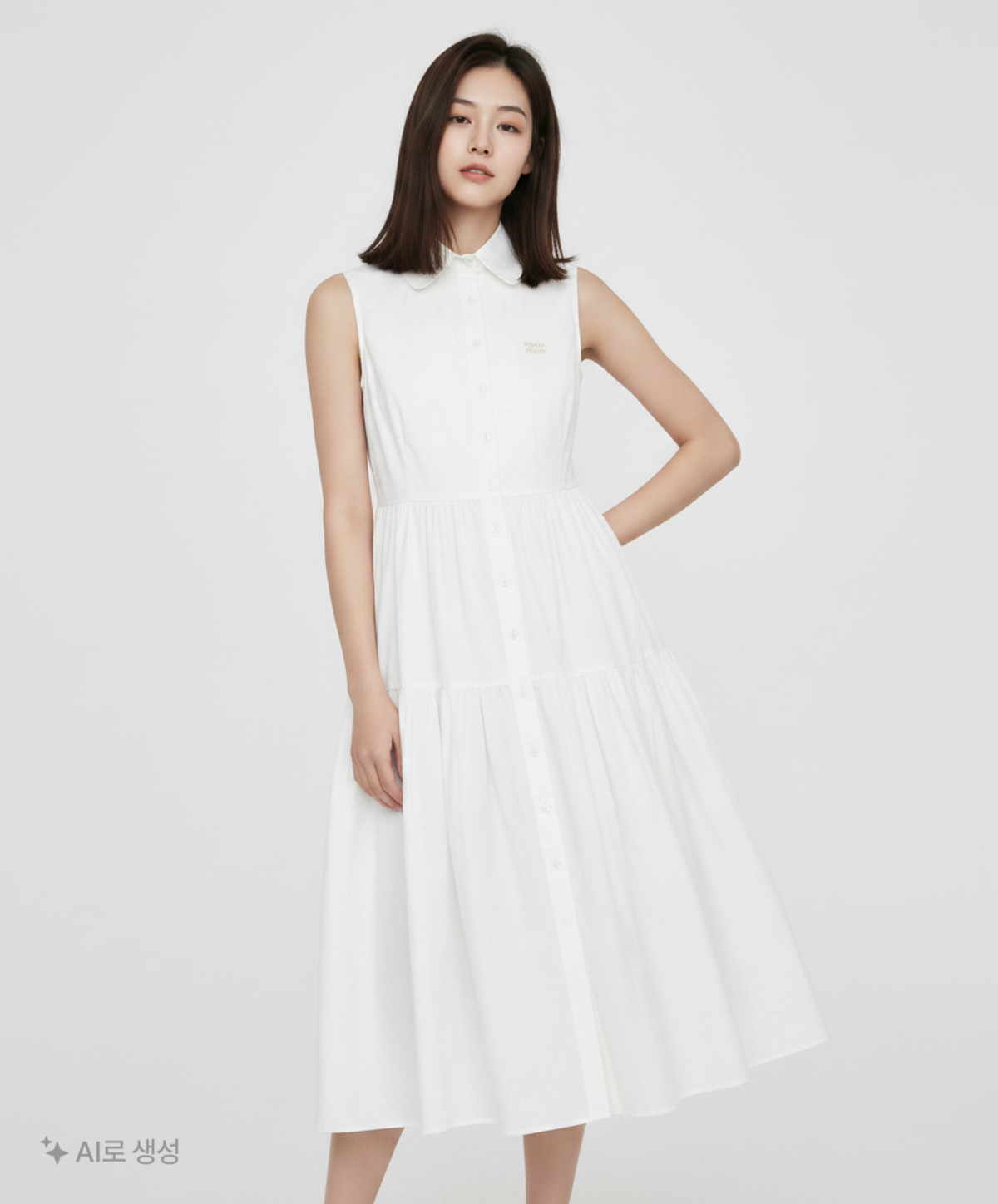 마리끌레르(MARIE CLAIRE) 카라 민소매 원피스(MAFBOP19MWH) 38