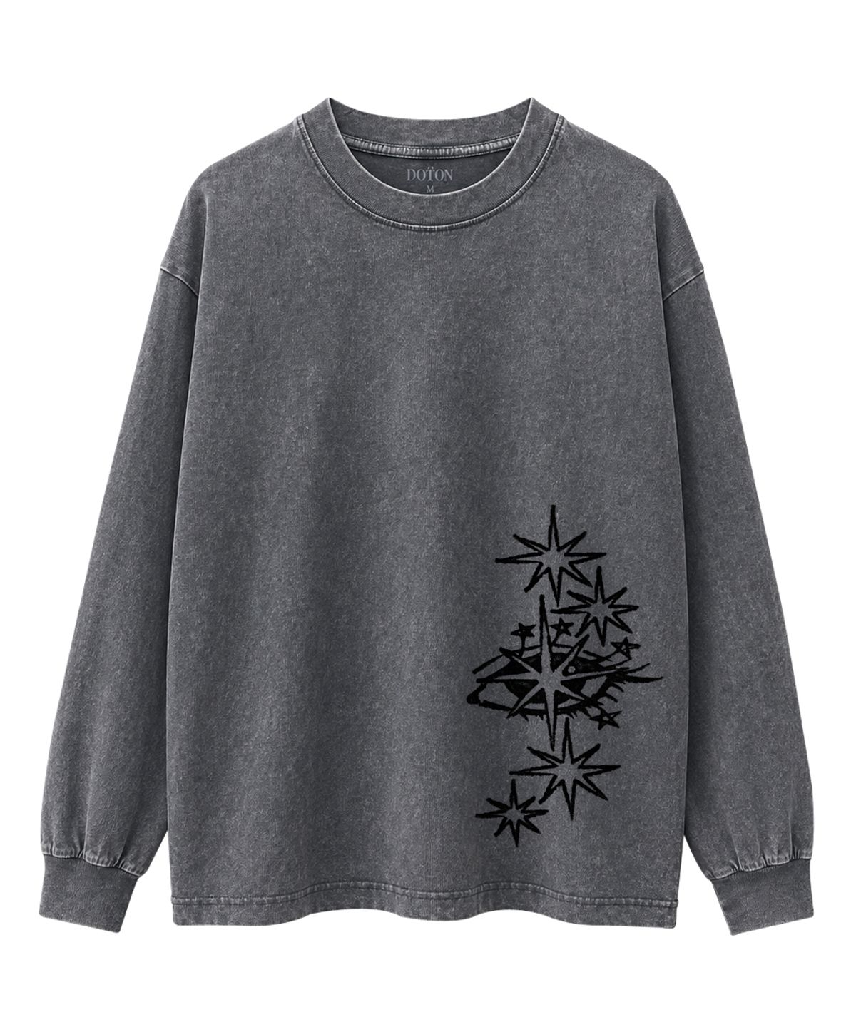 도톤(DOTON) AFTERGLOW ACID LONG SLEEVE (Black)