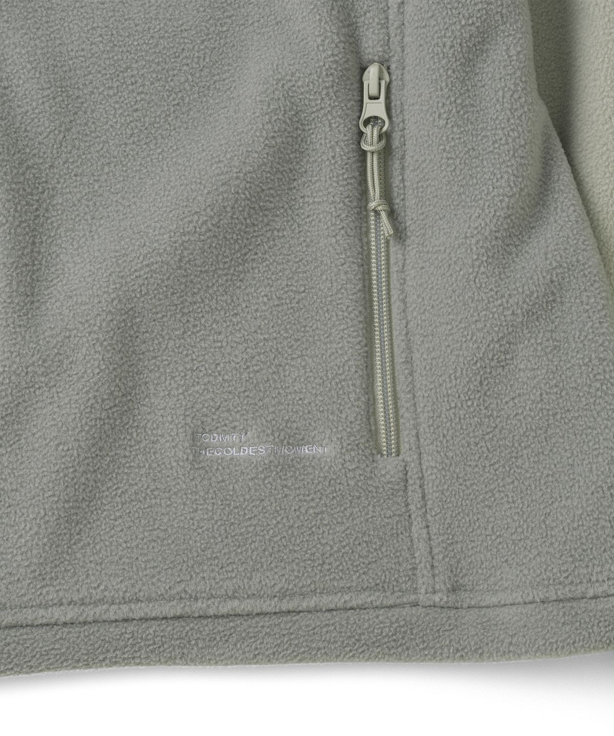 더콜디스트모먼트(THECOLDESTMOMENT) TCM two tone fleece jacket (grey)