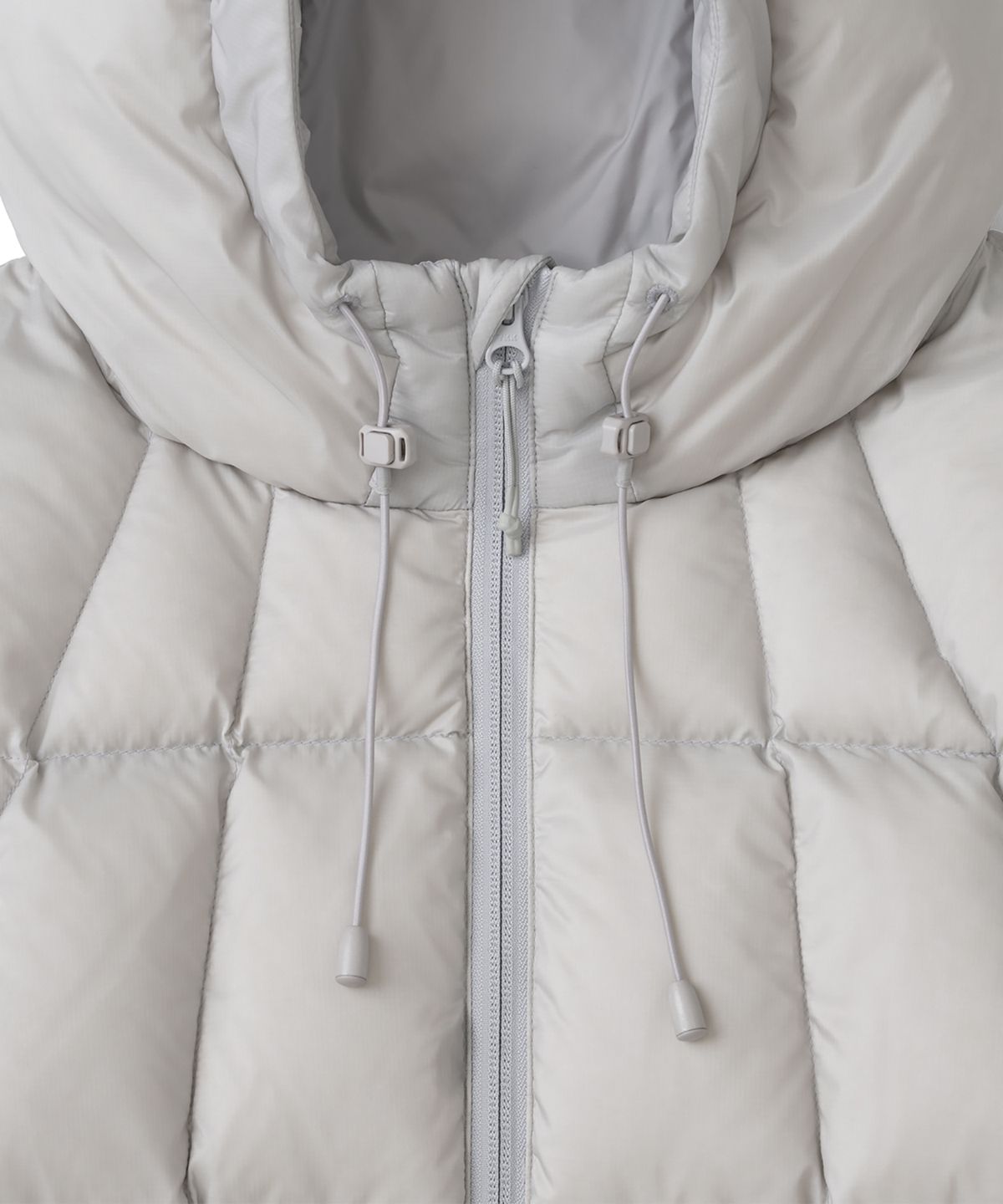 더콜디스트모먼트(THECOLDESTMOMENT) TCM grid quilted heavy padding (grey beige)