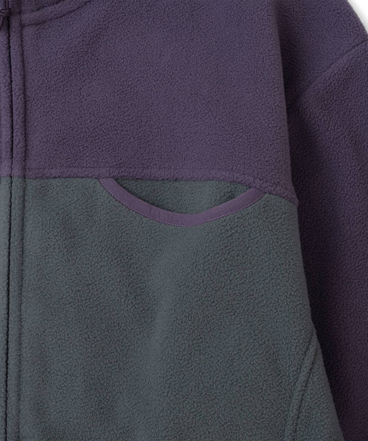 더콜디스트모먼트(THECOLDESTMOMENT) TCM two tone fleece jacket (charcoal)