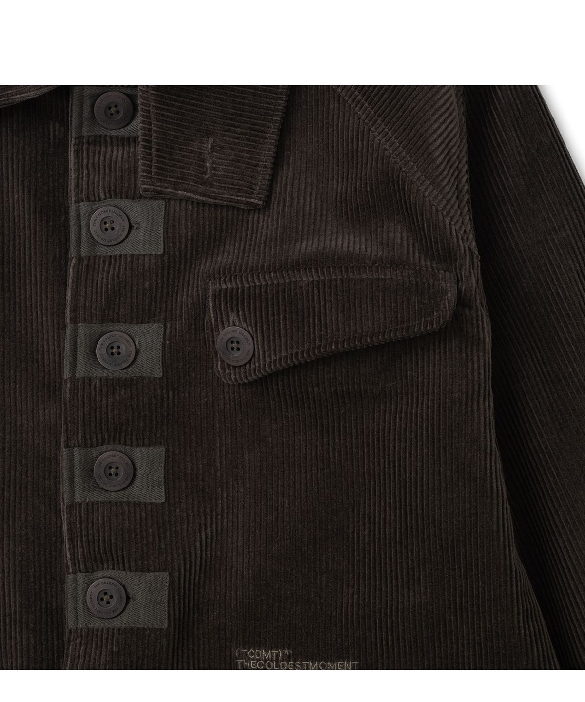 더콜디스트모먼트(THECOLDESTMOMENT) TCM corduroy button half coat (vintage brown)