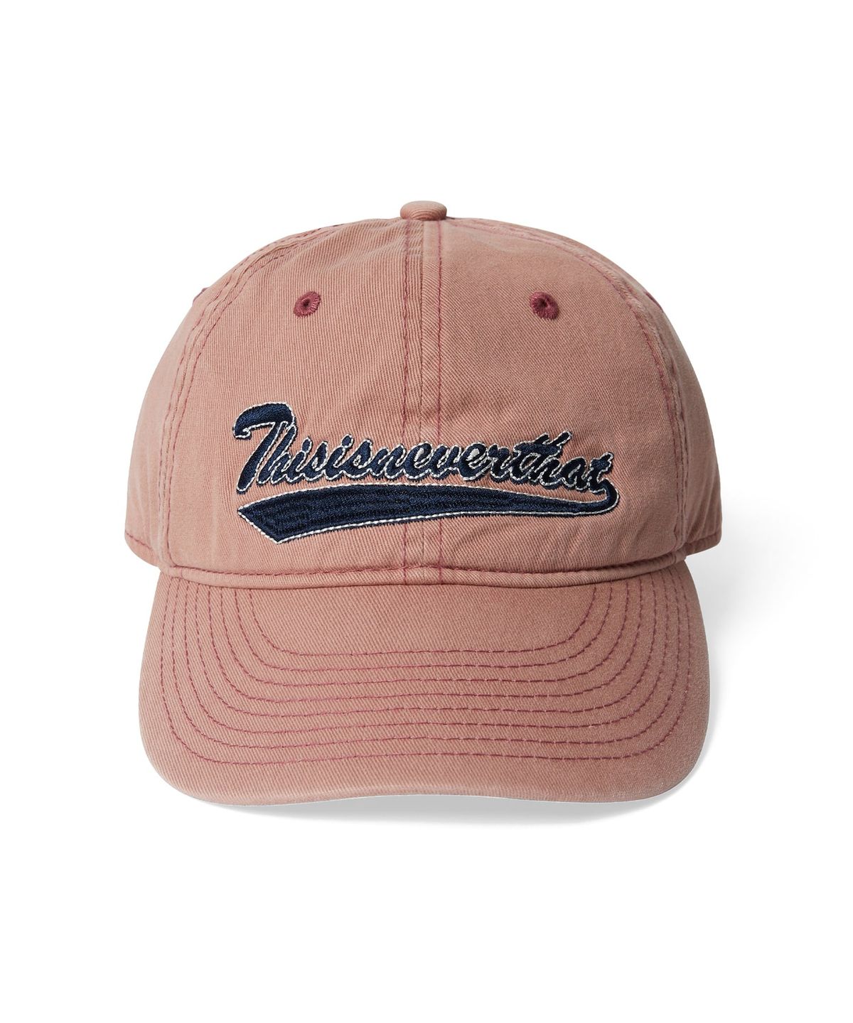 디스이즈네버댓(THISISNEVERTHAT) Washed Script Logo Cap Dusty Pink