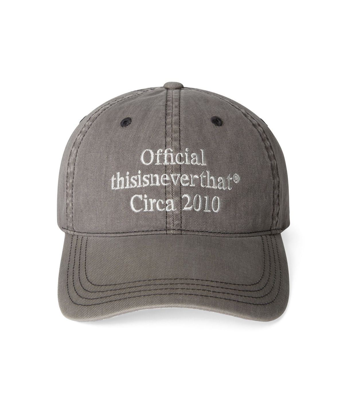 디스이즈네버댓(THISISNEVERTHAT) Overdyed Times Cap Charcoal