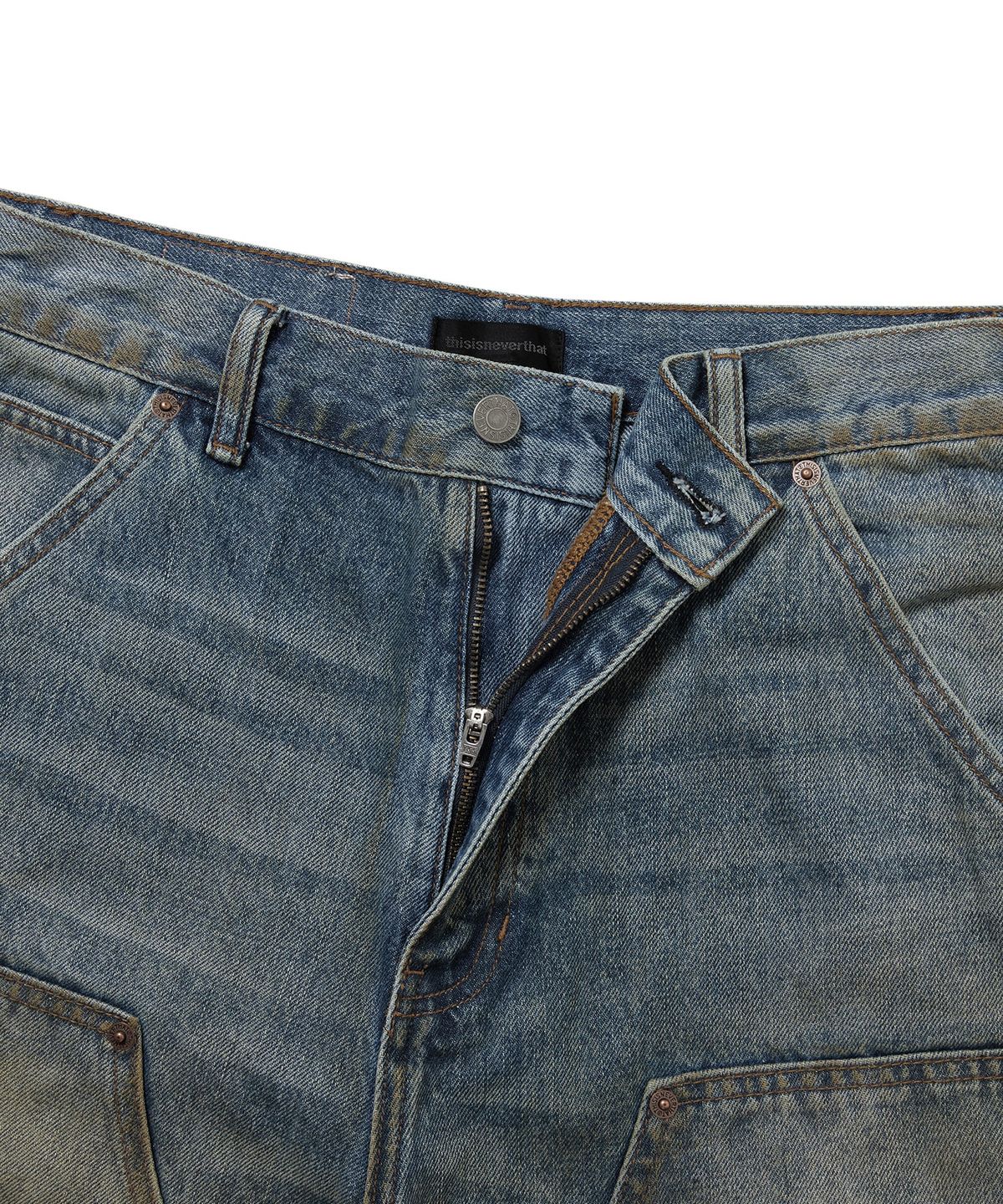 디스이즈네버댓(THISISNEVERTHAT) Denim Double Knee Pant Mud