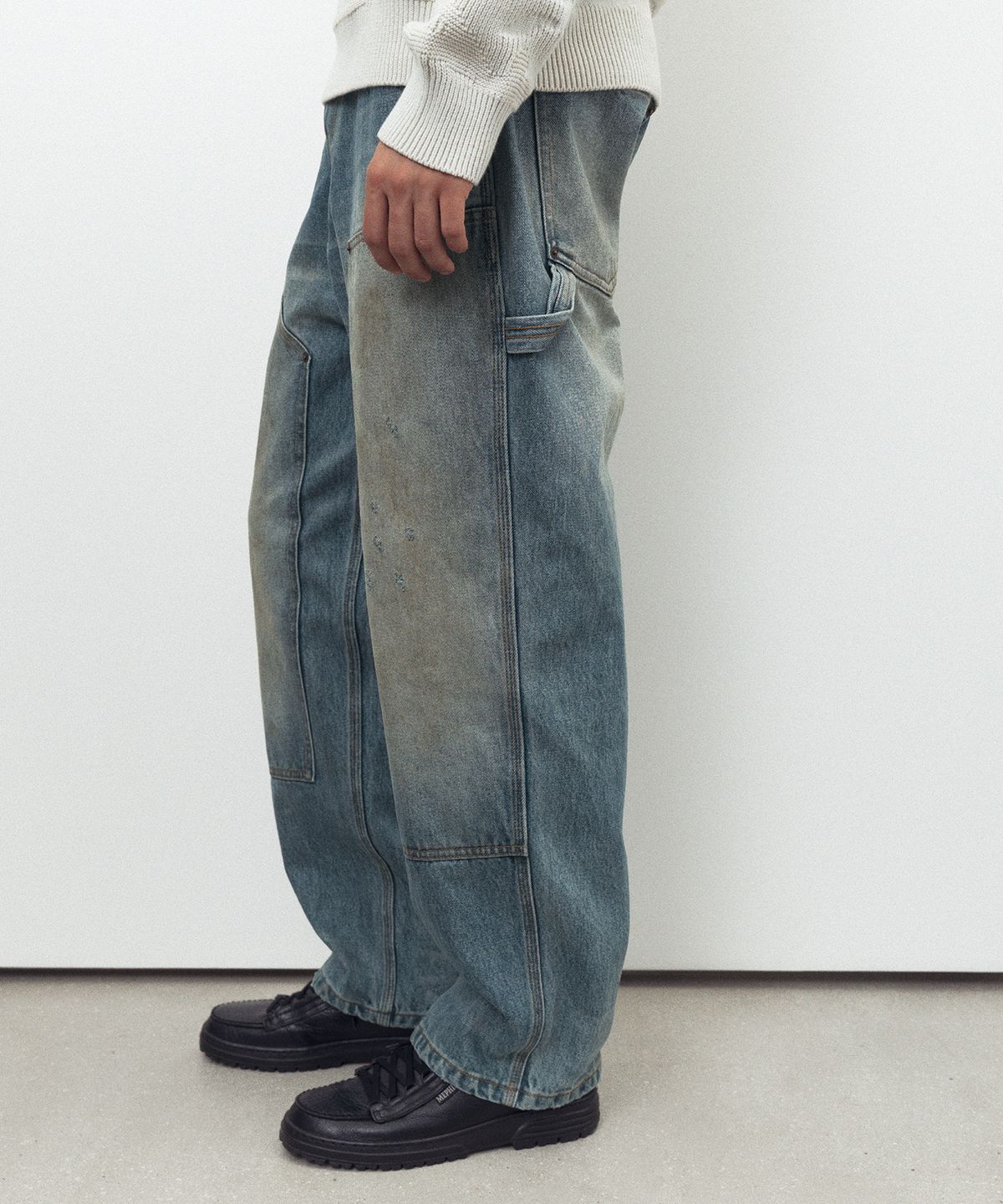 디스이즈네버댓(THISISNEVERTHAT) Denim Double Knee Pant Mud