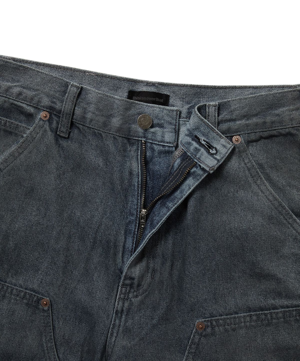 디스이즈네버댓(THISISNEVERTHAT) Denim Double Knee Pant Navy