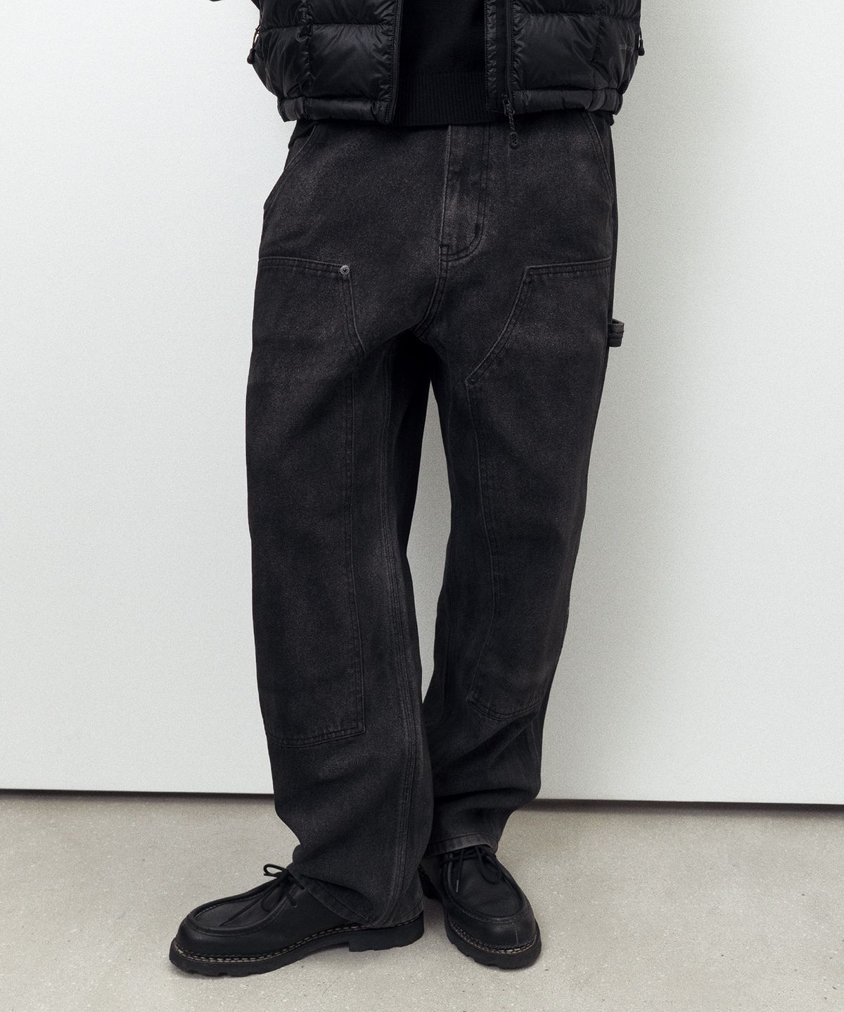 디스이즈네버댓(THISISNEVERTHAT) Denim Double Knee Pant Washed Black