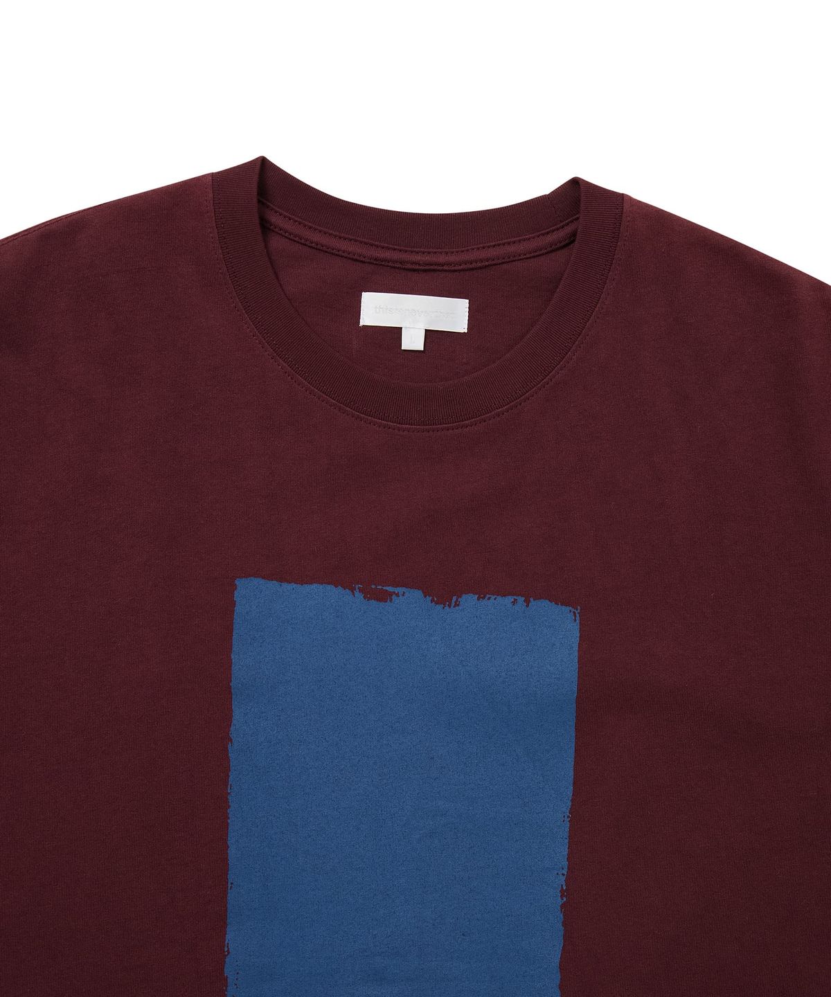 디스이즈네버댓(THISISNEVERTHAT) Paint Slab Tee Burgundy