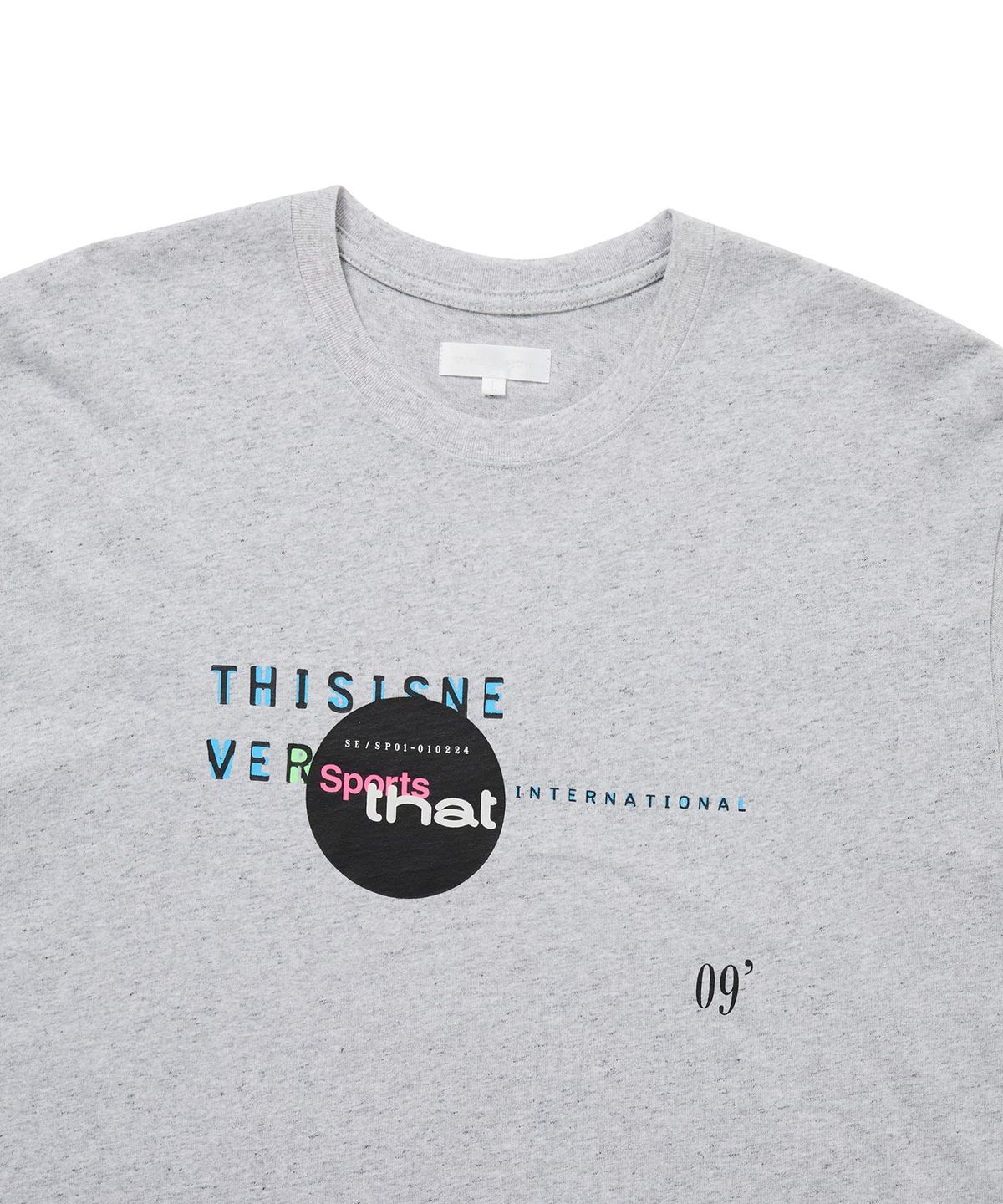 디스이즈네버댓(THISISNEVERTHAT) Composition Tee Heather Grey