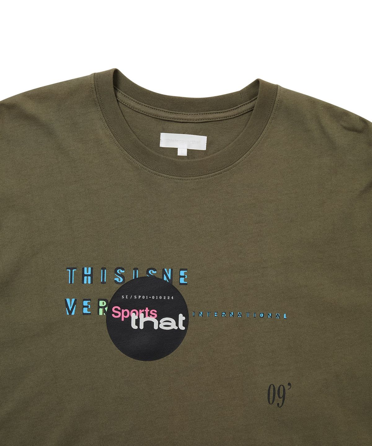 디스이즈네버댓(THISISNEVERTHAT) Composition Tee Olive