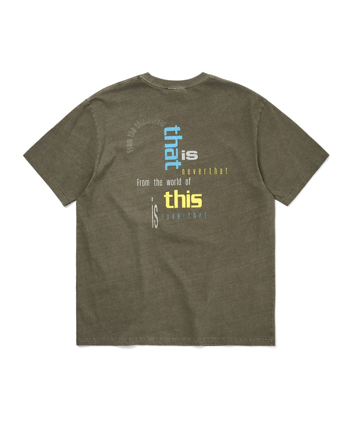 디스이즈네버댓(THISISNEVERTHAT) From the World Tee Mud