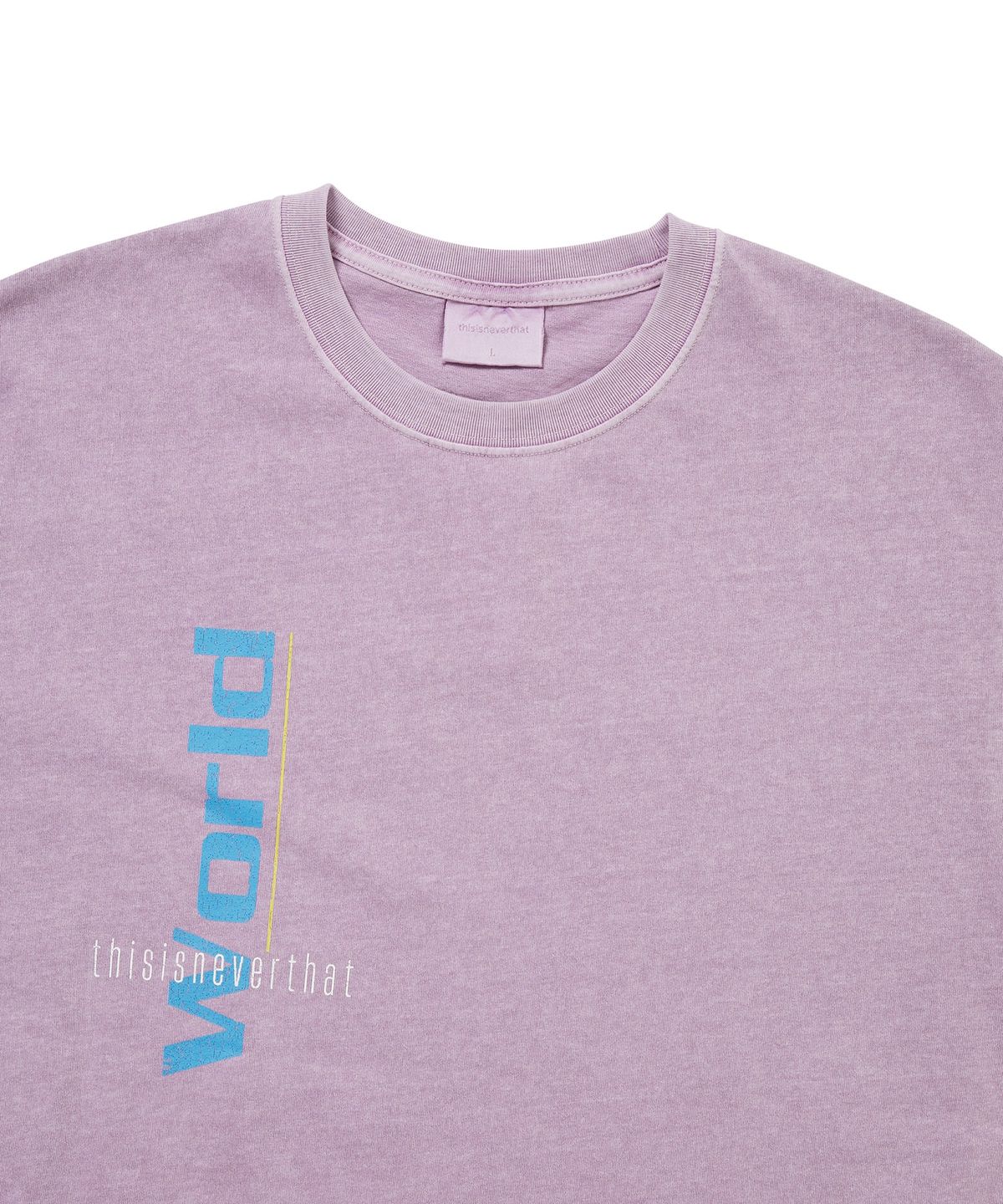 디스이즈네버댓(THISISNEVERTHAT) From the World Tee Plum