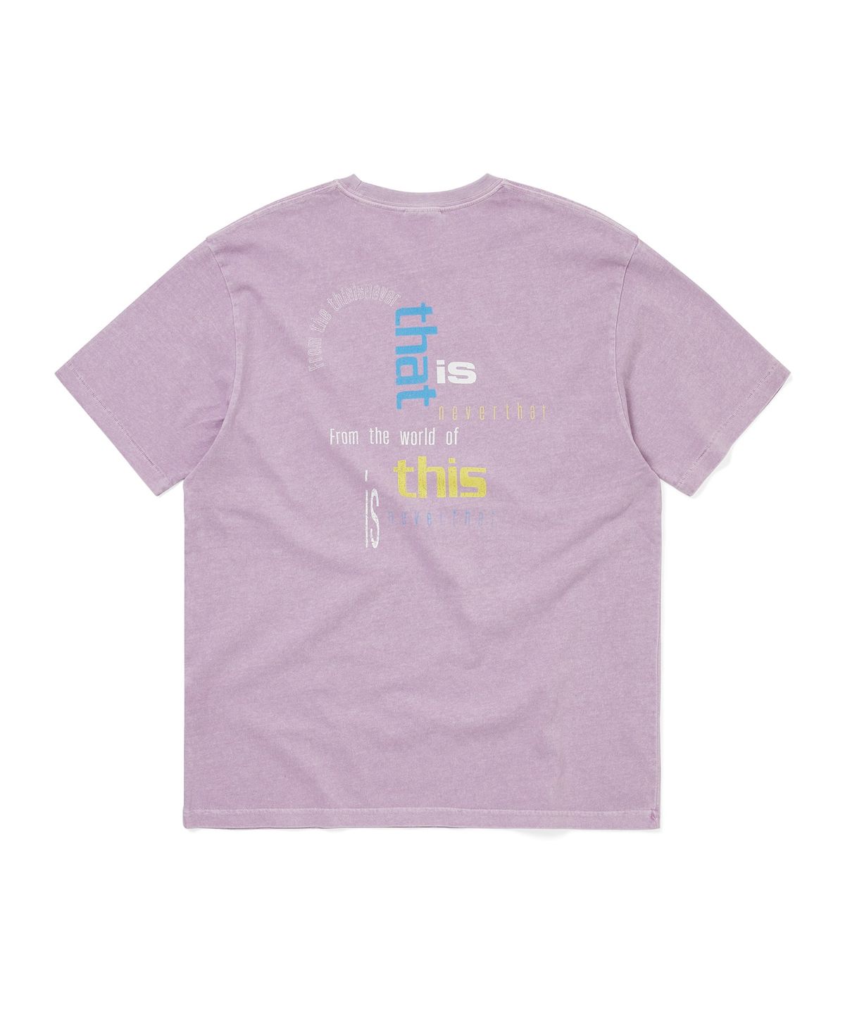 디스이즈네버댓(THISISNEVERTHAT) From the World Tee Plum