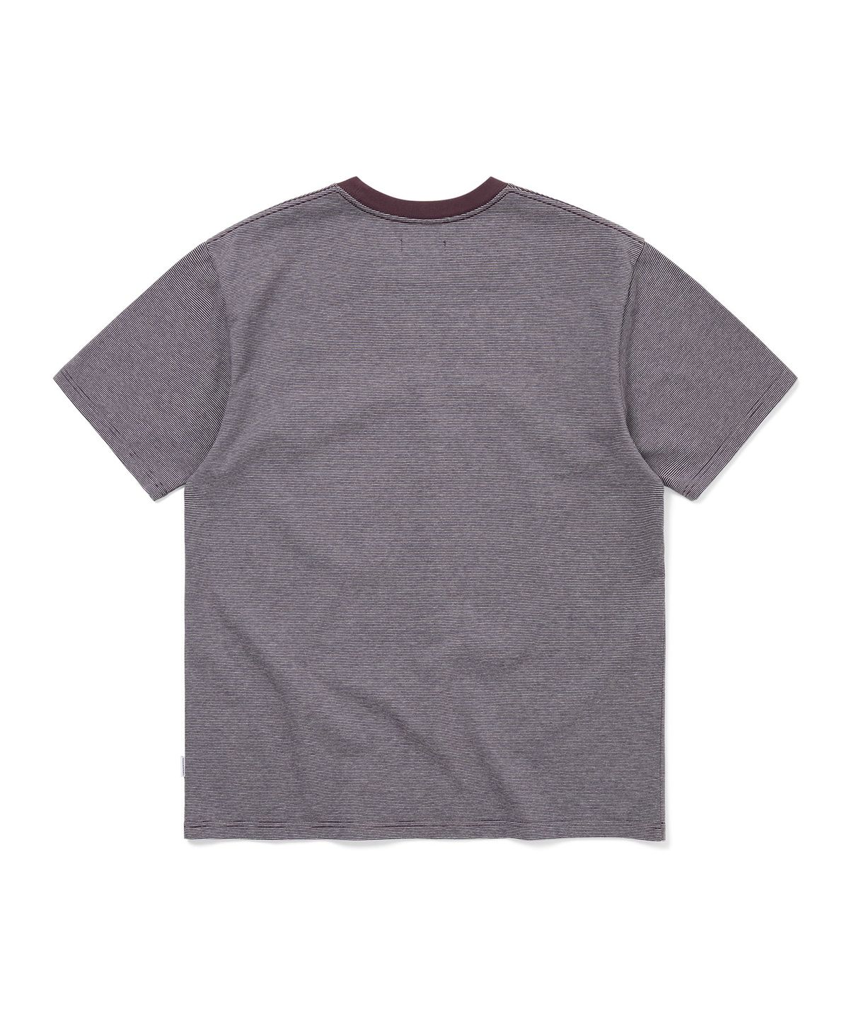 디스이즈네버댓(THISISNEVERTHAT) Micro Striped Tee Wine